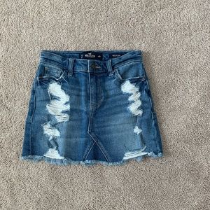 Hollister jean skirt